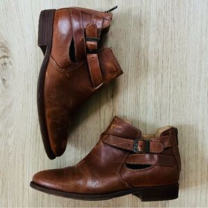 L.L. Bean Women's Brown Leather Ankle Booties